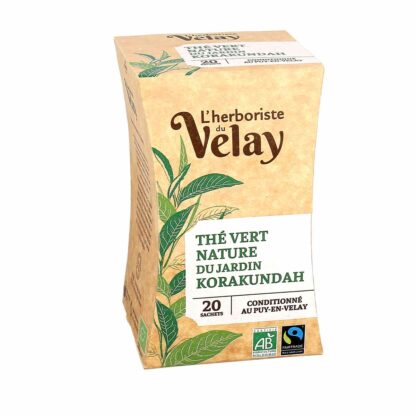 L'Herboriste du Velay The Vert Nature Du Jardin Korakundah Bio 20 Sachets