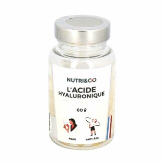 NUTRI&CO Acide Hyaluronique Peau et Anti-Age 60 Gélules