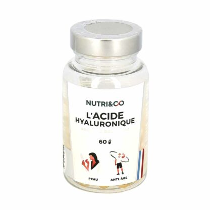 NUTRI&CO Acide Hyaluronique Peau et Anti-Age 60 Gélules