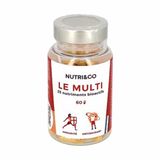 NUTRI&CO Le Multi 25 nutriments bioactifs 60 gélules Immunité et antioxydant