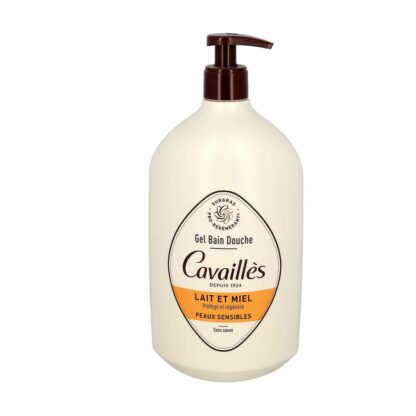 Rogé Cavaillès Gel Bain Douche Peaux Sensibles Lait et Miel 1L