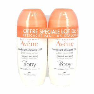 Avène Body Déodorant Efficacité 24H Lot de 2x50ml