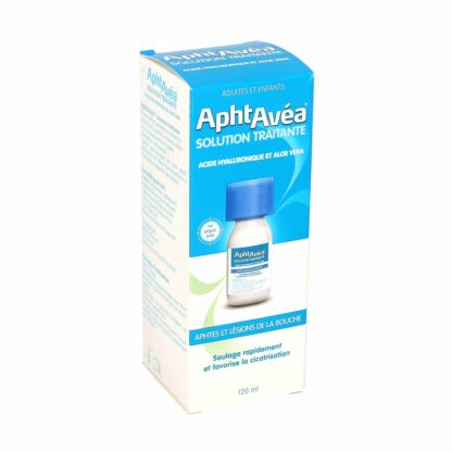 AphtAvéa Acide Hyaluronique Et Aloe Vera Solution Traitante 120ml