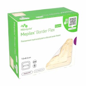 Mepilex Border Flex Carré Pansement hydrocellulaire 16 unités