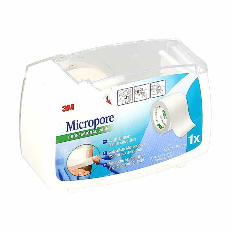 Sparadrap Microporeux 9.14mx2.5cm Micropore Peaux sensibles 3M