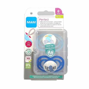 MAM 2 Sucettes Perfect Silicone 6 Mois et +