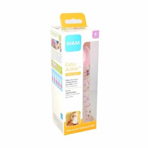 MAM Biberon Easy Active 2ème âge 330ml Rose