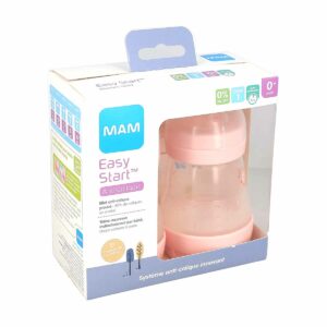 MAM Easy Start 2 Biberons Anti-Colique Couleurs de la Nature 160ml 0 Mois et + Débit 1