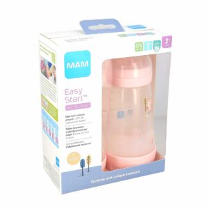 MAM Easy Start 2 Biberons Anti-Colique Couleurs de la Nature 260ml 2 Mois et + Débit 2 - Couleur : Blush