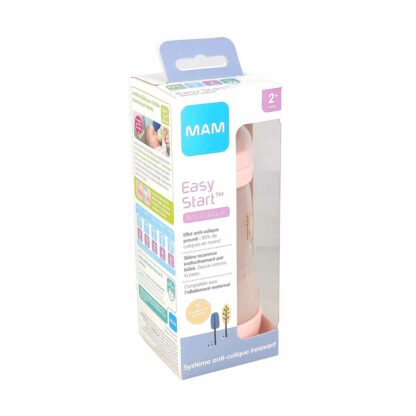 MAM Easy Start Biberon Anti-Colique Couleurs de la Nature 260ml 2 Mois et + Débit 2