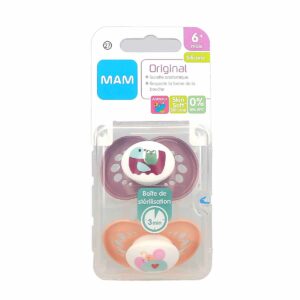 MAM Sucette silicone Animaux +6 mois Lot de 2