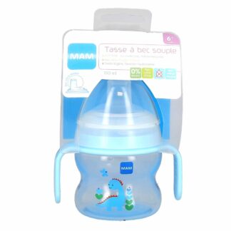 Tasse à bec souple 6mois et plus Bleu MAM - 1 tasse de 150 mL