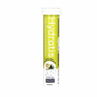 Solution d'Hydratation 20 Pastilles Effervescentes - Arôme Citronnelle Gingembre