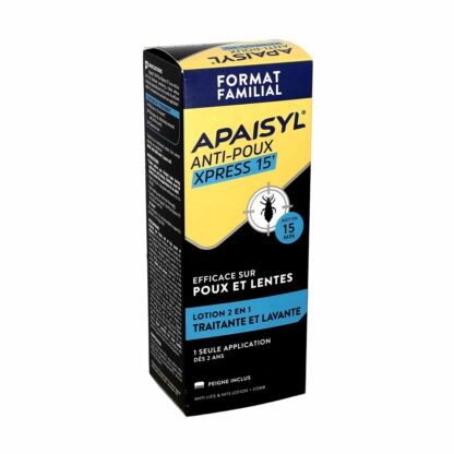 Apaisyl Anti-Poux Xpress 15' Lotion 2en1 200ml