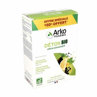 Arkopharma Arkofluides Détox Bio 20 Ampoules + 10 Ampoules Offertes