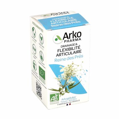 ARKOPHARMA ARKOGELULES BIO Reine des Prés 1200mg de Sommité Fleurie - Bte/45 - Drainage et Flexibilité Articulaire