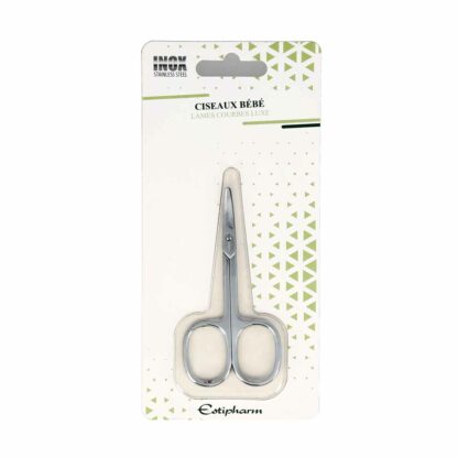 Estipharm Ciseaux Bébé Luxe Lames Courbes 9cm