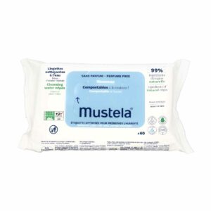 Mustela Lingettes Nettoyantes Compostables Sans Parfum 60 Lingettes