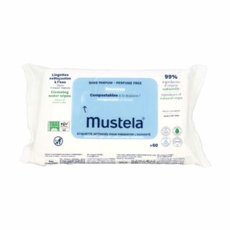 Mustela Lingettes Nettoyantes Compostables Sans Parfum 60 Lingettes