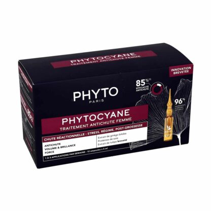 Phyto Phytocyane Traitement Antichute Réactionnelle Femme 12 x 5ml