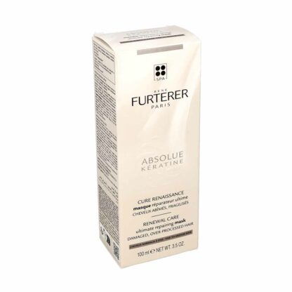 René Furterer Absolue Kératine Cure Renaissance Masque Réparateur Ultime Cheveux Abîmés Fragilisés 100 ml