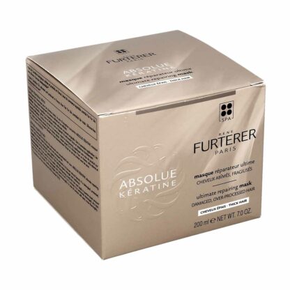 René Furterer Absolue Kératine Cure Renaissance Masque Réparateur Ultime Cheveux Abîmés Fragilisés 200 ml