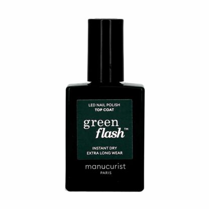 SEMI-PERMANENT LED GREEN FLASH - 15 ML - Top Coat