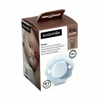 Suavinex Wonder Réversible Illusion Blue 0-6m Sucette En Silicone