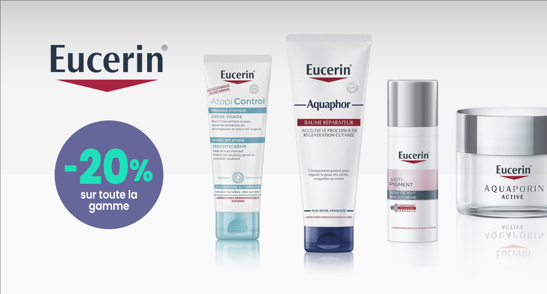 EUCERIN vous chouchoute : -20 % sur vos soins essentiels