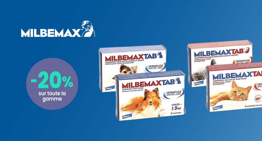 MILBEMAX à -20 % : Une protection sans compromis pour vos animaux