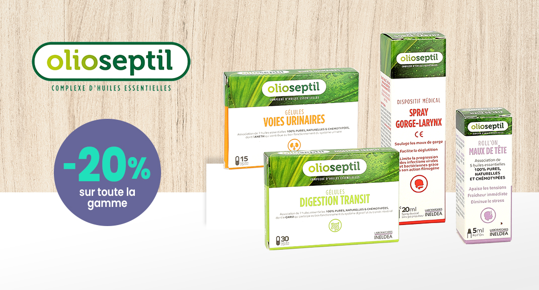 -20 % sur OLIOSEPTYL : Le bien-être naturel à portée de main