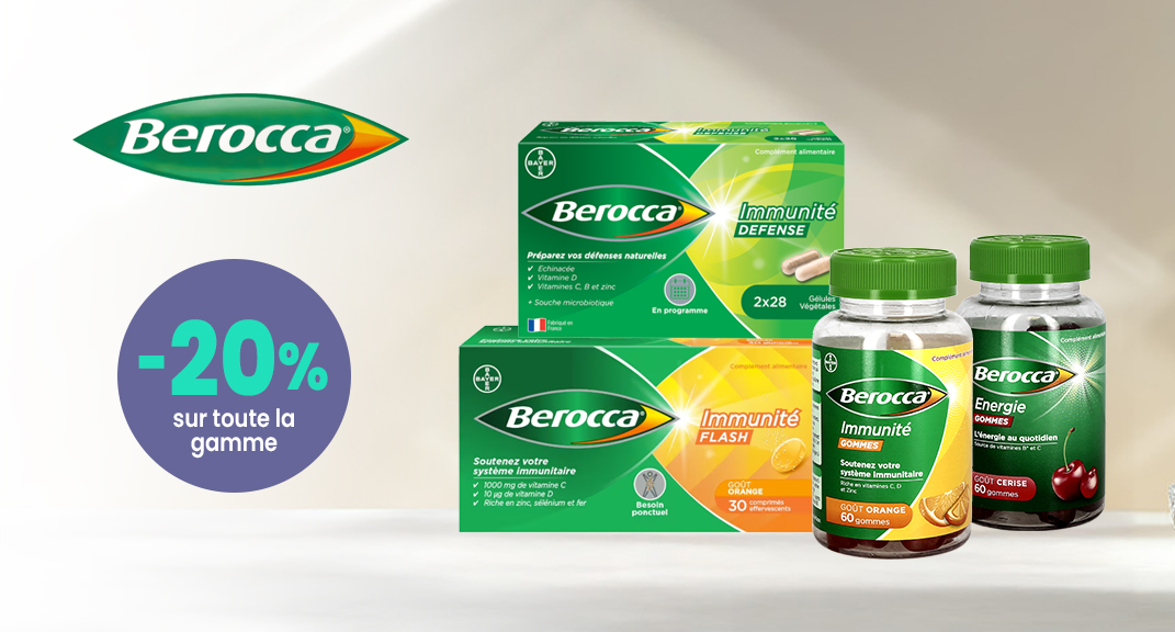 Berocca – Un coup de boost à -20%