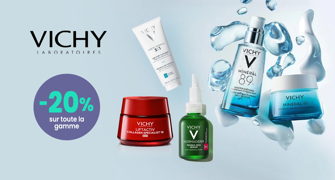 Vichy – L’expertise de la dermo-cosmétique en promo