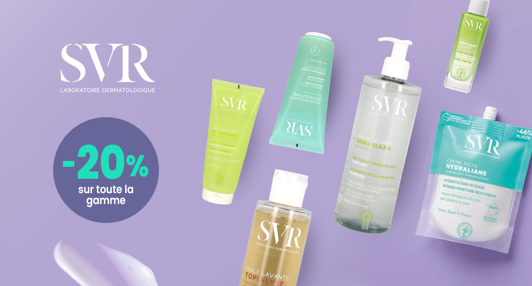 SVR : -20% sur des soins dermato qui changent la donne