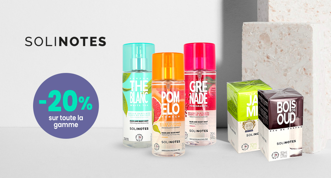 SOLINOTES : -20% pour composer votre parfum sur-mesure