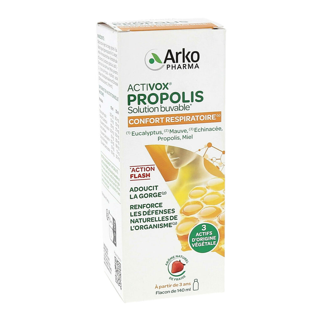 Activox Propolis, Confort Respiratoire, Solution buvable, 1 flacon de ...