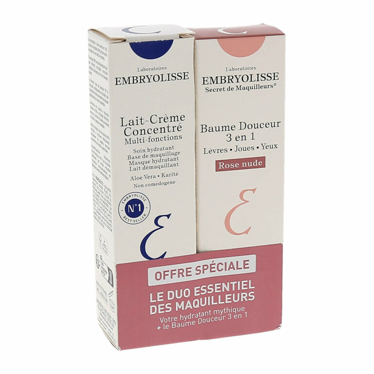 Embryolisse Duo Essentiel Lait-Crème Concentré+Baume Douceur 3 en 1 Rose Nude