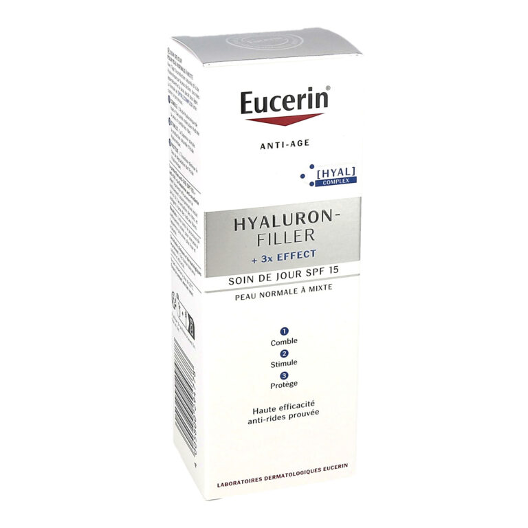 Eucerin Hyaluron-Filler + 3x Effect Soin de Jour SPF15 Peau Normale à Mixte