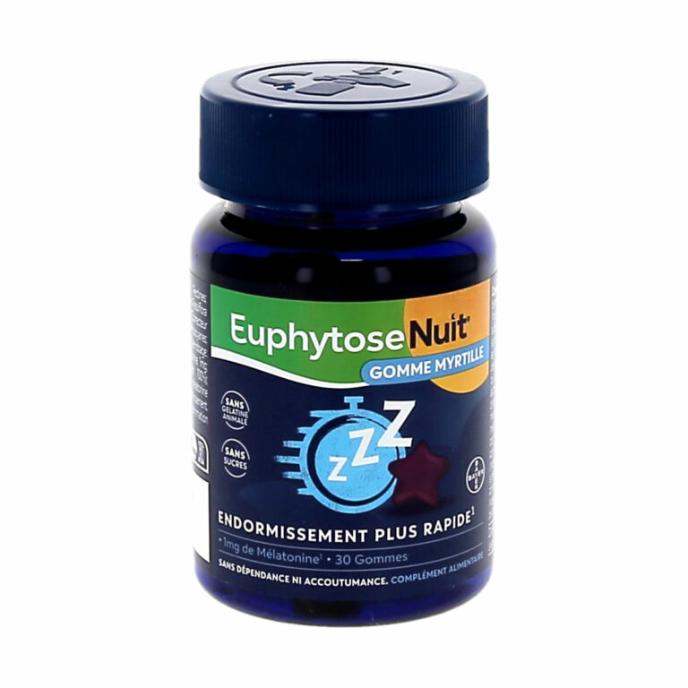 Euphytose Nuit 1mg Gommes goût myrtille