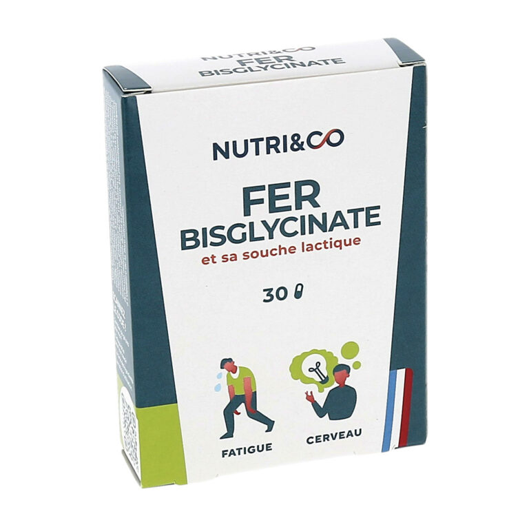 Nutri&Co Fer Bisglycinate et sa souche lactique