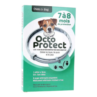 OctoProtect Petis Chiens (poids inférieur ou égal à 8kg) 7 à 8 mois de protection