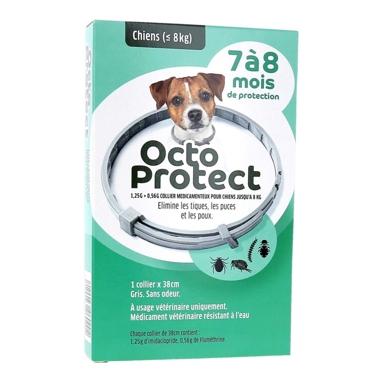 OctoProtect Petis Chiens (poids inférieur ou égal à 8kg) 7 à 8 mois de protection