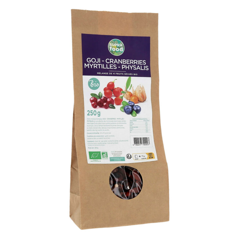 Supra Food Goji-Cranberries-Myrtilles-Physalis Bio
