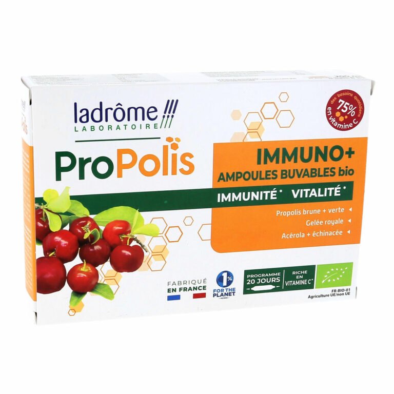 Ladrôme ProPolis Immuno+ Ampoules Buvables Bio