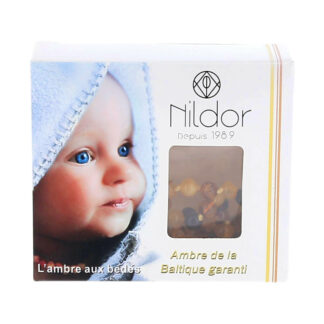Nildor Collier d'Ambre multicolore pour bébé