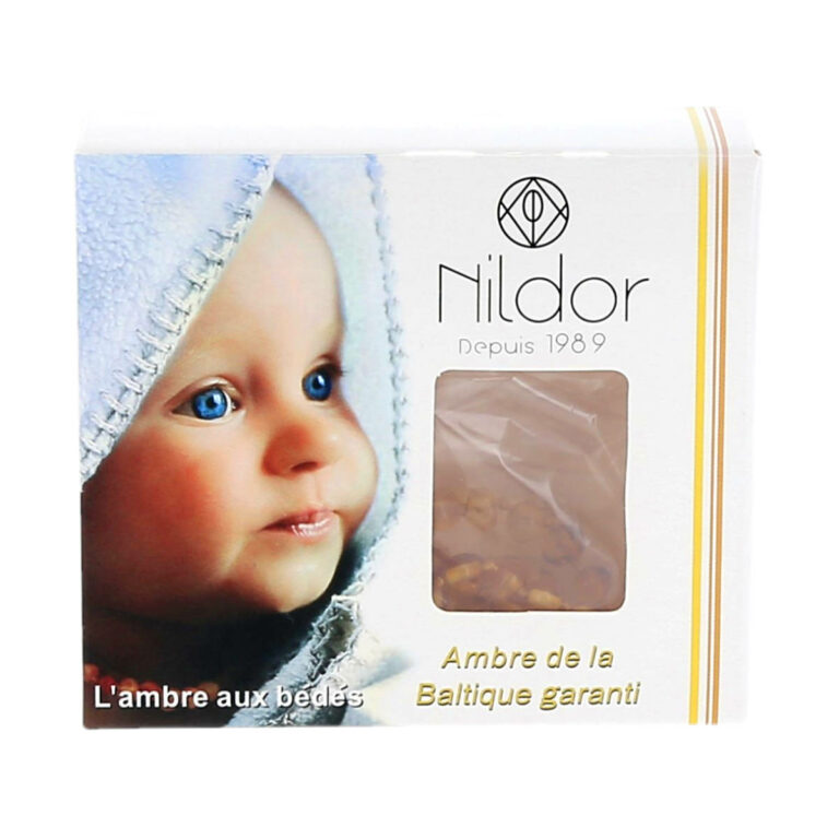 Nildor Collier d'Ambre unicolore pour bébé