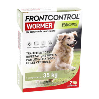 Frontcontrol Wormer Vermifuge XL Grands Chiens