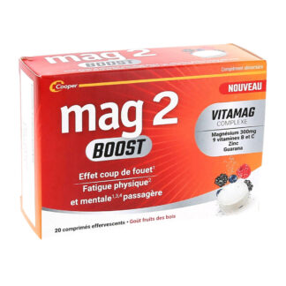 Mag 2 Boost Effet coup de fouet/Fatigue physique et mentale passagère