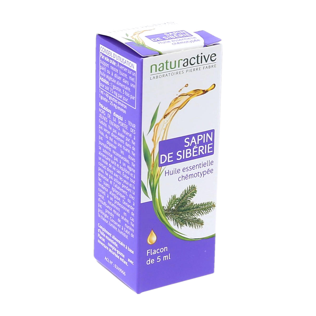 Naturactive Sapin de Sibérie Huile Essentielle Chémotypée