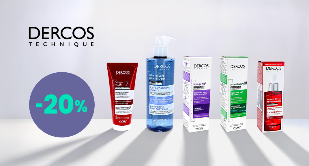 Dercos : -20% sur vos soins capillaires préférés